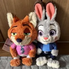 ズートピア2 ニック・ワイルド & ジュディ・ホップス ぬいぐるみリュック