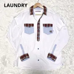 【LAUNDRY】ランドリー　長袖シャツ　トラ　刺繍のサムネイル