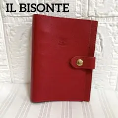イルビゾンテ IL BISONTE 手帳カバー 6穴バインダー 赤