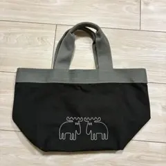 moz モズ トートバッグ ブラック グレーのサムネイル