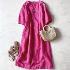 タグ付✨定価6.2万 マリーナスポーツ MaxMara リネンシャツワンピース