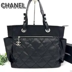 CHANEL シャネル パリビアリッツ GM ブラック 黒 A4 トート 正規品