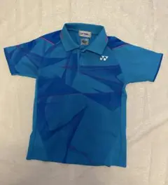 YONEX J120 ポロシャツ 青 幾何学模様