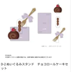 キャラ福くじ ONLINE ケーキ屋さん チョコロールケーキセット