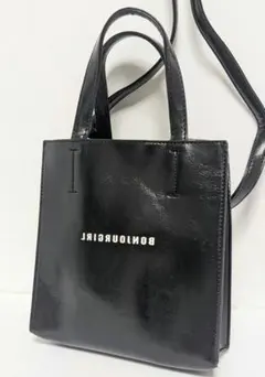 bonjour girl ショルダーバッグ　黒　2WAY 管理14のサムネイル