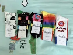 Happy Socks キャラクター柄 ソックス 3足セット