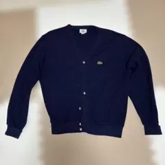 ラコスLACOSTE カーディガン ネイビー Mサイズ