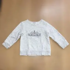 100cm GLOBAL WORK グレー クラウン トレーナー M