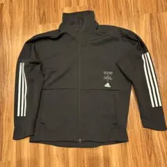 adidas 黒 ジップアップジャケット