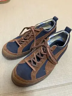 PUMA プーマ スニーカー ネイビー/ブラウン　レザー