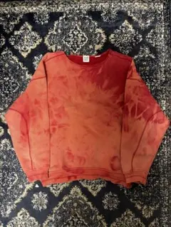 90s OLD GAP ギャップ タイダイ スウェットシャツ ピンク XLサイズのサムネイル