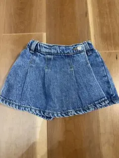 デニムスカート　デニムキュロット