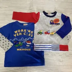 Miki House ワーキングビークル 長袖カットソー 90 100