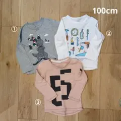 長袖Tシャツ　100cm　3枚組