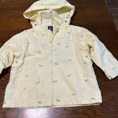 ギャップ　フード付きクリーム色、亀柄綿コート