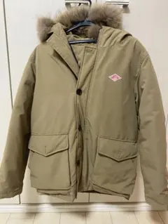 DANTON ベージュ ダウンジャケット フード付き