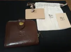IL BISONTE 二つ折り財布 ブラウン レザー