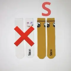 Semon キッズ靴下 YELLOW 1足のみ　Sサイズ