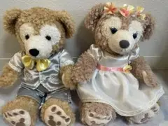 香港限定ディズニーランド限定ダッフィー&シェリーメイ ウェディング リングピロー