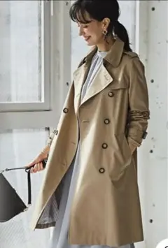 グリーンレーベルリラクシング　撥水トレンチコート