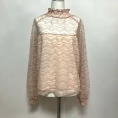 シースルートップス　トップス　花柄　レース