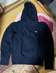 Lacoste ネイビーフード付きパーカー