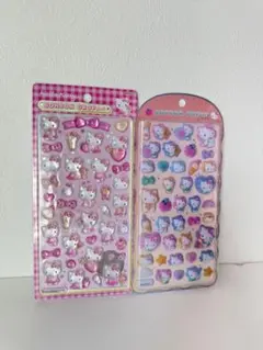 【正規品】ハローキティ ボンボンドロップ大コットンパフィ2枚