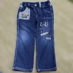 Double B ダークブルーデニムパンツ 100cm