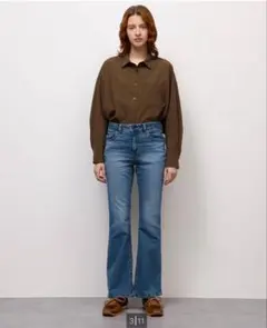 GU スリムフレアジーンズ MN BLUEのサムネイル