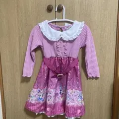 エコネコ　しまむら　キッズ　女の子　ワンピース　110cm ピンク　ディズニー