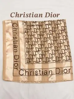 Christian Dior スカーフ トロッター シルクスカーフ ベージュ