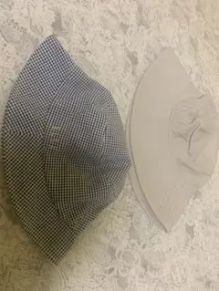 ELLE バケットハット 2個セット ギンガムチェック ベージュ