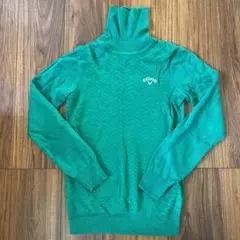 鮮やかグリーンハイネック♡美品