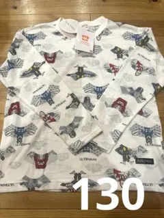 新品 タグ付き ウルトラマン 総柄 ロンT 130㎝ バンダイ 長袖
