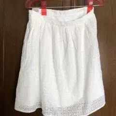 【新品】ユニクロ　レーススカート 白スカート　ガーリー