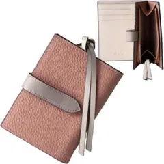 新品 LASIEMラシエム レディース 二つ折り財布 コンパクト ミニ財布