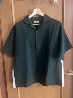 nilway オープンカラーシャツ 半袖 ダークグリーン