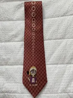 Dr.スランプ アラレちゃん ネクタイ レッド チェック柄のサムネイル