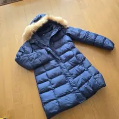 UNIQLO　ネイビー中綿コート　ファー付き