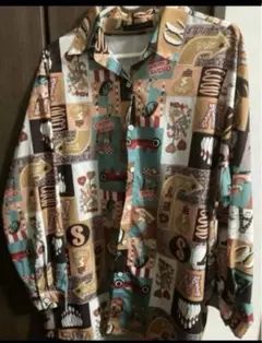 ビッグ　柄　シャツwegoSPINNSgouge