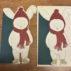 ZARA HOME ウサギ クリスマスカードセット
