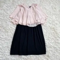 【未使用品】大きいサイズ　ルイルエブティック　ケープブラウスドッキングワンピース
