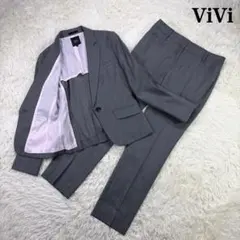【大きいサイズ】ViVi パンツスーツ グレー 13号 11号 はるやま