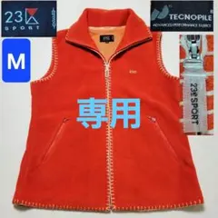 23区 SPORT フリースベスト　オレンジ　 Mサイズ　軽量　防寒　男女のサムネイル