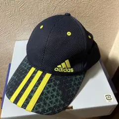 adidas ネイビー ×黄緑キャップ 54〜57cmのサムネイル