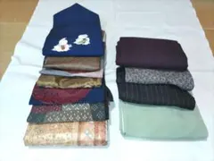 【リメイク用・練習用】単衣着物４点 / 帯７点★C