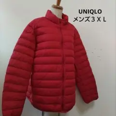 UNIQLOウルトラライトダウン軽量 ダウンジャケット レッドメンズ３ＸＬ