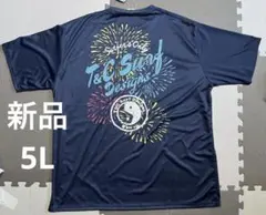 新品 大きいサイズメンズ 5L T&C 速乾Tシャツ 花火 ドライ メッシュのサムネイル
