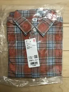UNIQLO KIDS シアサッカーチェックシャツ 110cmのサムネイル