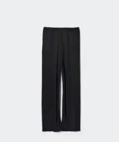 【新品・未使用品】UNIQLO プリーツストレートパンツ L ブラック
